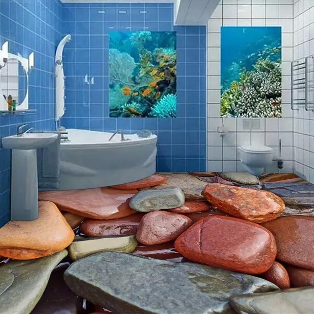 3D藝術地坪漆施工工藝效果展示！